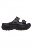 CROCS SATURADY PLATFORM SANDAL ΠΑΝΤΟΦΛΑ ΓΥΝΑΙΚΕΙΑ BLACK
