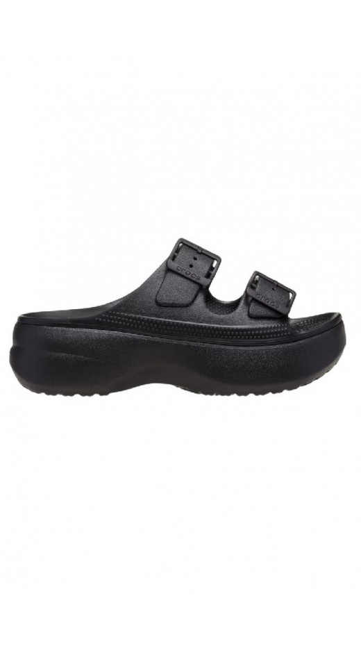 CROCS SATURADY PLATFORM SANDAL ΠΑΝΤΟΦΛΑ ΓΥΝΑΙΚΕΙΑ BLACK