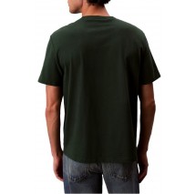 CALVIN KLEIN JEANS MONOGRAM 20S EASY TEE T-SHIRT ΜΠΛΟΥΖΑ ΑΝΔΡΙΚΗ GREEN