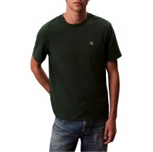 CALVIN KLEIN JEANS MONOGRAM 20S EASY TEE T-SHIRT ΜΠΛΟΥΖΑ ΑΝΔΡΙΚΗ GREEN