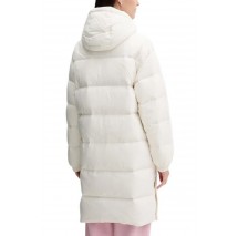 TOMMY JEANS ESSENTIAL MIDWEIGHT LONG PUFFER ΜΠΟΥΦΑΝ ΓΥΝΑΙΚΕΙΟ OFF WHITE