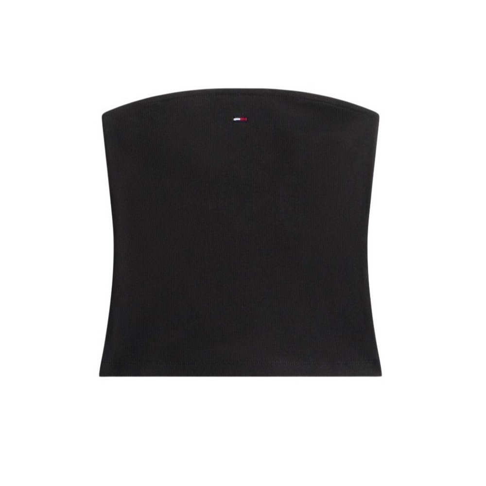 TOMMY JEANS SLIM SH BANDEAU RIB ΤΟΠ ΓΥΝΑΙΚΕΙΟ BLACK
