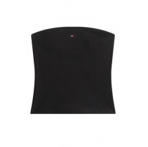 TOMMY JEANS SLIM SH BANDEAU RIB ΤΟΠ ΓΥΝΑΙΚΕΙΟ BLACK