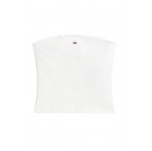 TOMMY JEANS SLIM SH BANDEAU RIB ΤΟΠ ΓΥΝΑΙΚΕΙΟ ECRU