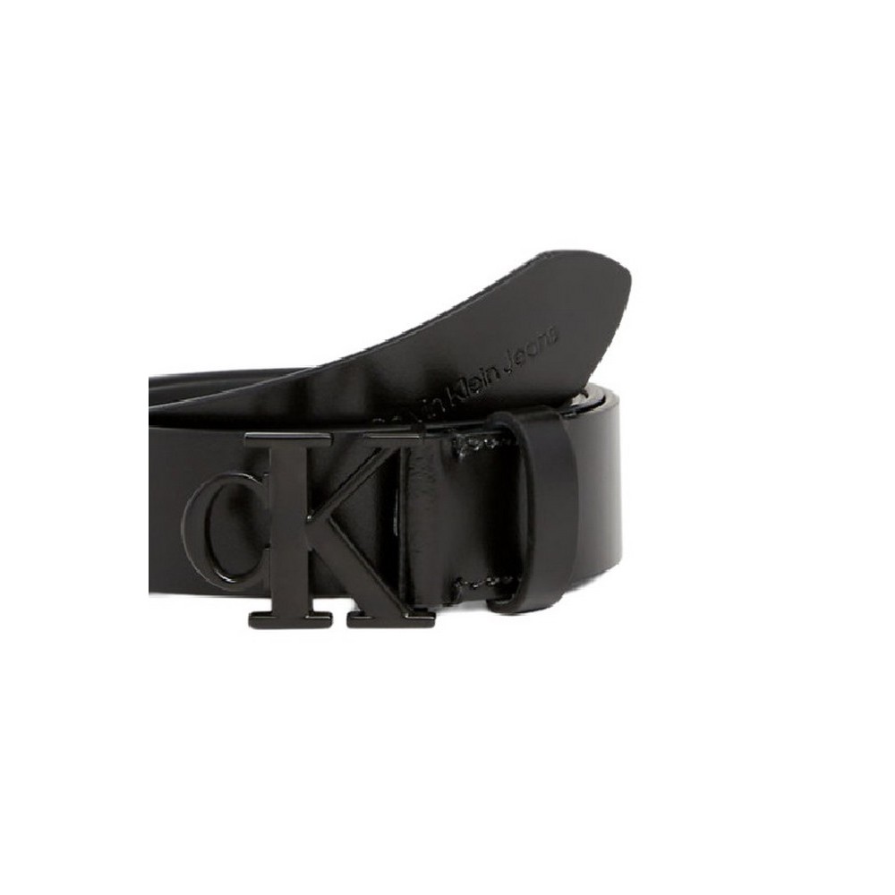 CALVIN KLEIN JEANS ROUND MONO BELT 30MM ΖΩΝΗ ΓΥΝΑΙΚΕΙΑ BLACK