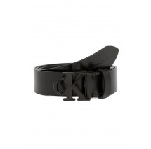 CALVIN KLEIN JEANS ROUND MONO BELT 30MM ΖΩΝΗ ΓΥΝΑΙΚΕΙΑ BLACK
