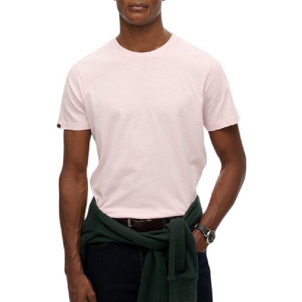 SUPERDRY IND CLASSIC ESSENTIAL TEE T-SHIRT ΜΠΛΟΥΖΑ ΑΝΔΡΙΚΗ PINK