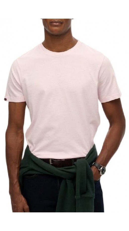 SUPERDRY IND CLASSIC ESSENTIAL TEE T-SHIRT ΜΠΛΟΥΖΑ ΑΝΔΡΙΚΗ PINK