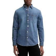 TOMMY JEANS DENIM REGULAR FIT SHIRT EXT ΠΟΥΚΑΜΙΣΟ ΑΝΔΡΙΚΟ DENIM DARK