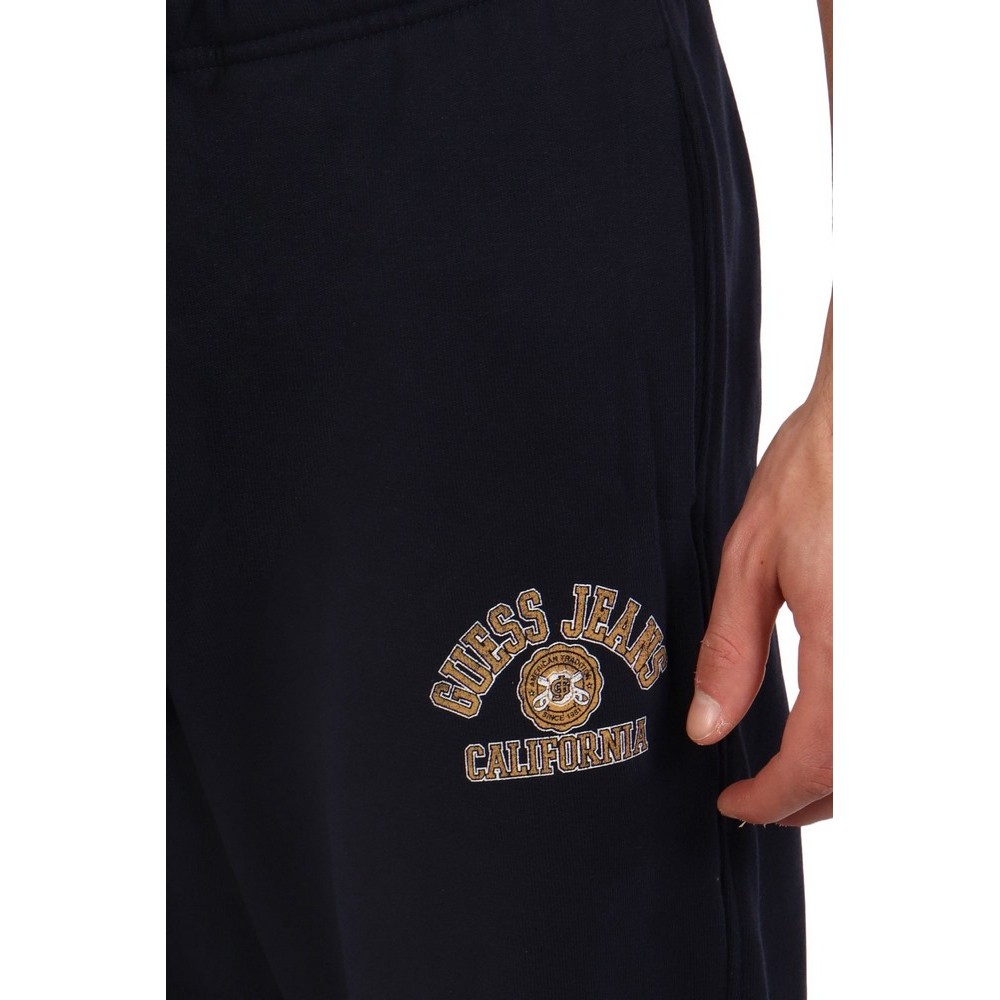 GUESS JEANS PRINTED LOGO JOGGER ΦΟΡΜΑ ΠΑΝΤΕΛΟΝΙ ΑΝΔΡΙΚΟ DARK NAVY