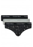 CALVIN KLEIN HIP BRIEF 3PK ΕΣΩΡΟΧΟ ΑΝΔΡΙΚΟ BLACK/BLACK