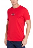 CALVIN KLEIN JEANS MONOGRAM LOGO TEE T-SHIRT ΑΝΔΡΙΚΟ WIT RED