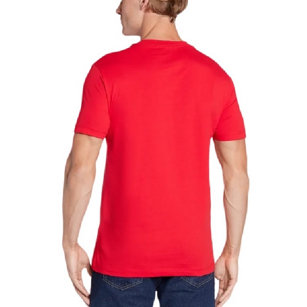 CALVIN KLEIN JEANS MONOGRAM LOGO TEE T-SHIRT ΑΝΔΡΙΚΟ WIT RED