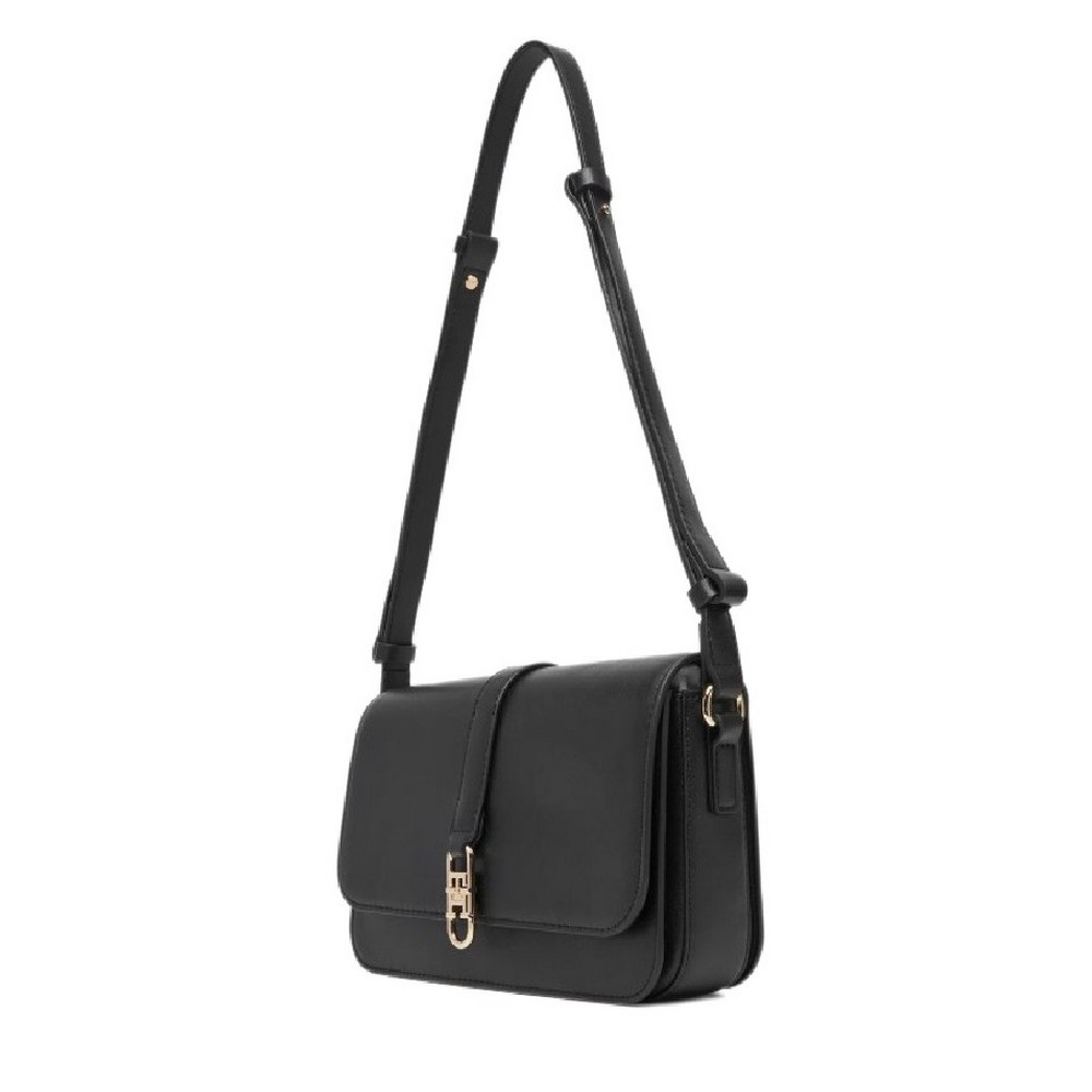 TOMMY HILFIGER  LIBRE FLAP CROSSOVER ΤΣΑΝΤΑ ΓΥΝΑΙΚΕΙΑ BLACK
