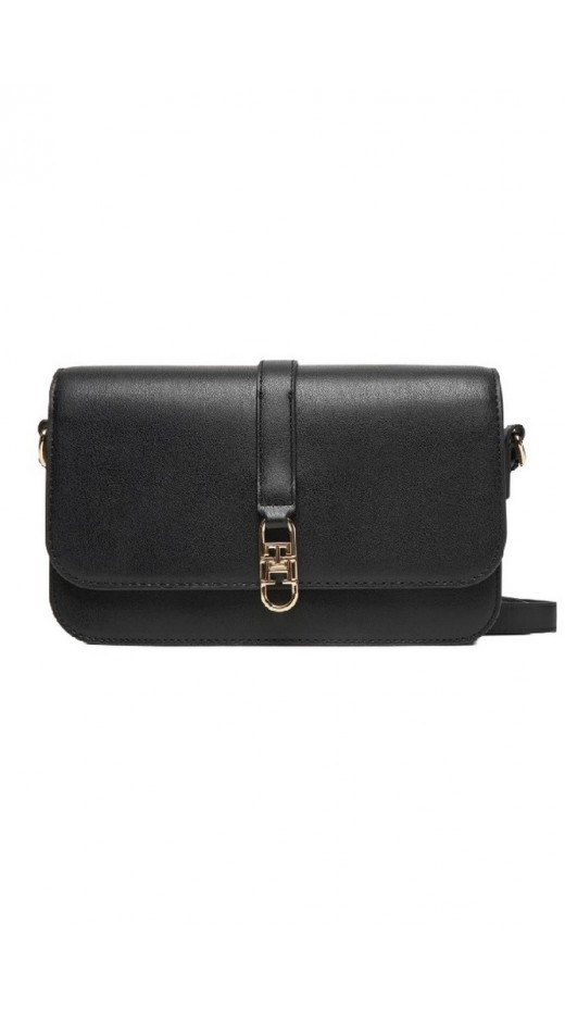 TOMMY HILFIGER  LIBRE FLAP CROSSOVER ΤΣΑΝΤΑ ΓΥΝΑΙΚΕΙΑ BLACK
