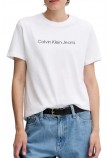 CALVIN KLEIN JEANS A INST LOGO CLASSIC TEE T-SHIRT ΜΠΛΟΥΖΑ ΓΥΝΑΙΚΕΙΑ WHITE