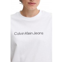 CALVIN KLEIN JEANS A INST LOGO CLASSIC TEE T-SHIRT ΜΠΛΟΥΖΑ ΓΥΝΑΙΚΕΙΑ WHITE