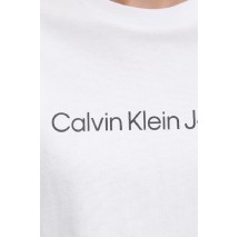 CALVIN KLEIN JEANS A INST LOGO CLASSIC TEE T-SHIRT ΜΠΛΟΥΖΑ ΓΥΝΑΙΚΕΙΑ WHITE