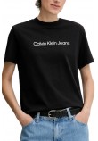 CALVIN KLEIN JEANS A INST LOGO CLASSIC TEE T-SHIRT ΜΠΛΟΥΖΑ ΓΥΝΑΙΚΕΙΑ BLACK