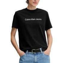 CALVIN KLEIN JEANS A INST LOGO CLASSIC TEE T-SHIRT ΜΠΛΟΥΖΑ ΓΥΝΑΙΚΕΙΑ BLACK