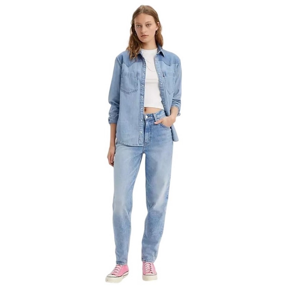 LEVIS 80S MOM JEAN A35060016 ΠΑΝΤΕΛΟΝΙ ΓΥΝΑΙΚΕΙΟ BLUΕ DENIM