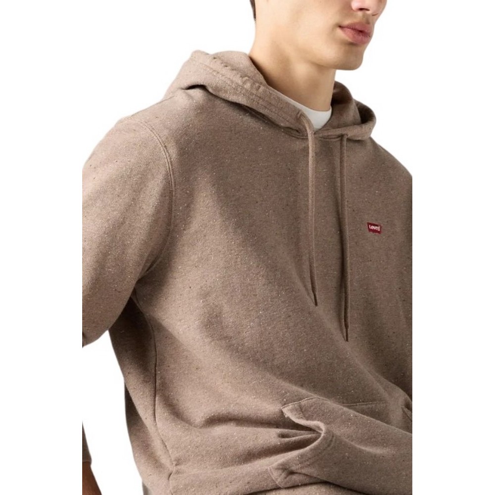 LEVIS® THE ORIGINAL HM HOODIE ΦΟΥΤΕΡ ΜΠΛΟΥΖΑ ΑΝΔΡΙΚΗ BROWN
