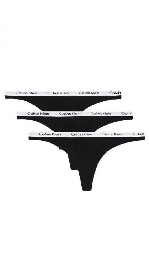 CALVIN KLEIN THONG 3PK ΕΣΩΡΟΥΧΟ ΓΥΝΑΙΚΕΙΟ BLACK