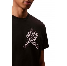 CALVIN KLEIN JEANS 30S E CK BH WRD T-SHIRT ΜΠΛΟΥΖΑ ΑΝΔΡΙΚΗ BLACK