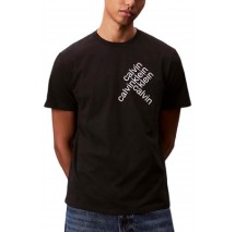 CALVIN KLEIN JEANS 30S E CK BH WRD T-SHIRT ΜΠΛΟΥΖΑ ΑΝΔΡΙΚΗ BLACK