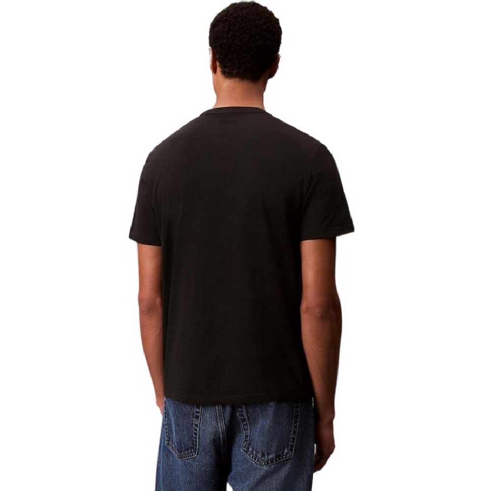 CALVIN KLEIN JEANS 30S E CK BH WRD T-SHIRT ΜΠΛΟΥΖΑ ΑΝΔΡΙΚΗ BLACK