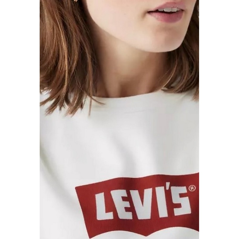 LEVIS® GR ICONIC HERITAGE GREW ΦΟΥΤΕΡ ΜΠΛΟΥΖΑ ΓΥΝΑΙΚΕΙΑ OFF WHITE