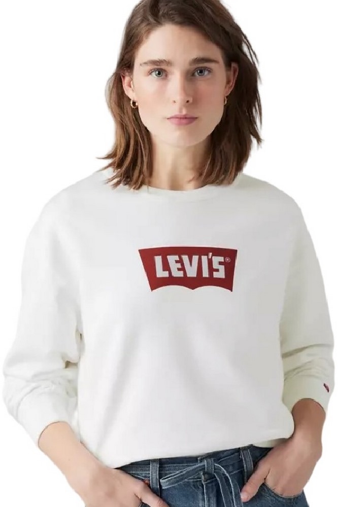 LEVIS® GR ICONIC HERITAGE GREW ΦΟΥΤΕΡ ΜΠΛΟΥΖΑ ΓΥΝΑΙΚΕΙΑ OFF WHITE