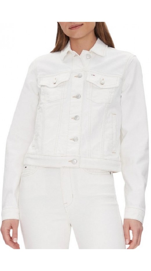 TOMMY JEANS  CLASSIC TRUCKER JACKET BI8194 ΜΠΟΥΦΑΝ ΓΥΝΑΙΚΕΙΟ OFF WHITE