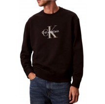 CALVIN KLEIN JEANS LS EU 350TERRY MONOLOGO CN SWTSH ΦΟΥΤΕΡ ΜΠΛΟΥΖΑ ΑΝΔΡΙΚΗ BLACK
