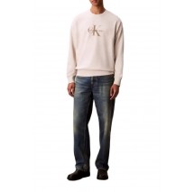CALVIN KLEIN JEANS LS EU 350TERRY MONOLOGO CN SWTSH ΦΟΥΤΕΡ ΜΠΛΟΥΖΑ ΑΝΔΡΙΚΗ ECRU