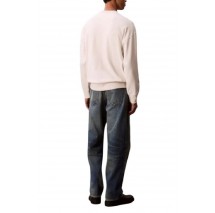 CALVIN KLEIN JEANS LS EU 350TERRY MONOLOGO CN SWTSH ΦΟΥΤΕΡ ΜΠΛΟΥΖΑ ΑΝΔΡΙΚΗ ECRU