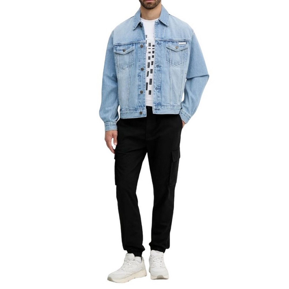 CALVIN KLEIN JEANS PLL ON SKNNY CRG RPS ΠΑΝΤΕΛΟΝΙ ΑΝΔΡΙΚΟ BLACK