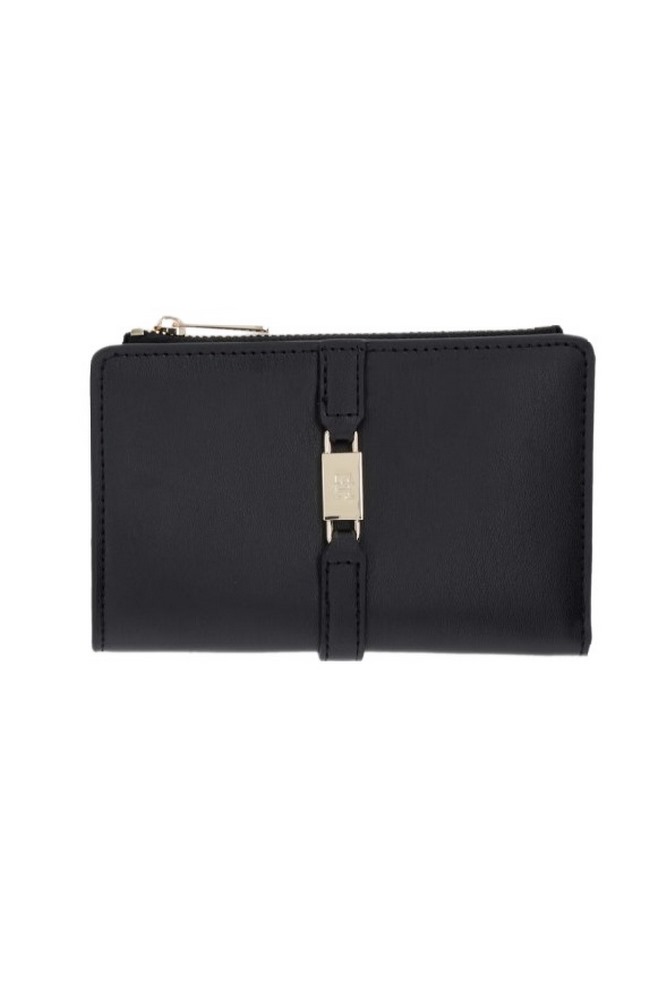 TOMMY HILFIGER  GLAM BIFOLD WALLET ΠΟΡΤΟΦΟΛΙ ΓΥΝΑΙΚΕΙΟ BLACK