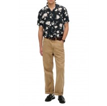 SUPERDRY D2 OVIN S/S PRINT SHIRT ΠΟΥΚΑΜΙΣΟ ΑΝΔΡΙΚΟ BLACK