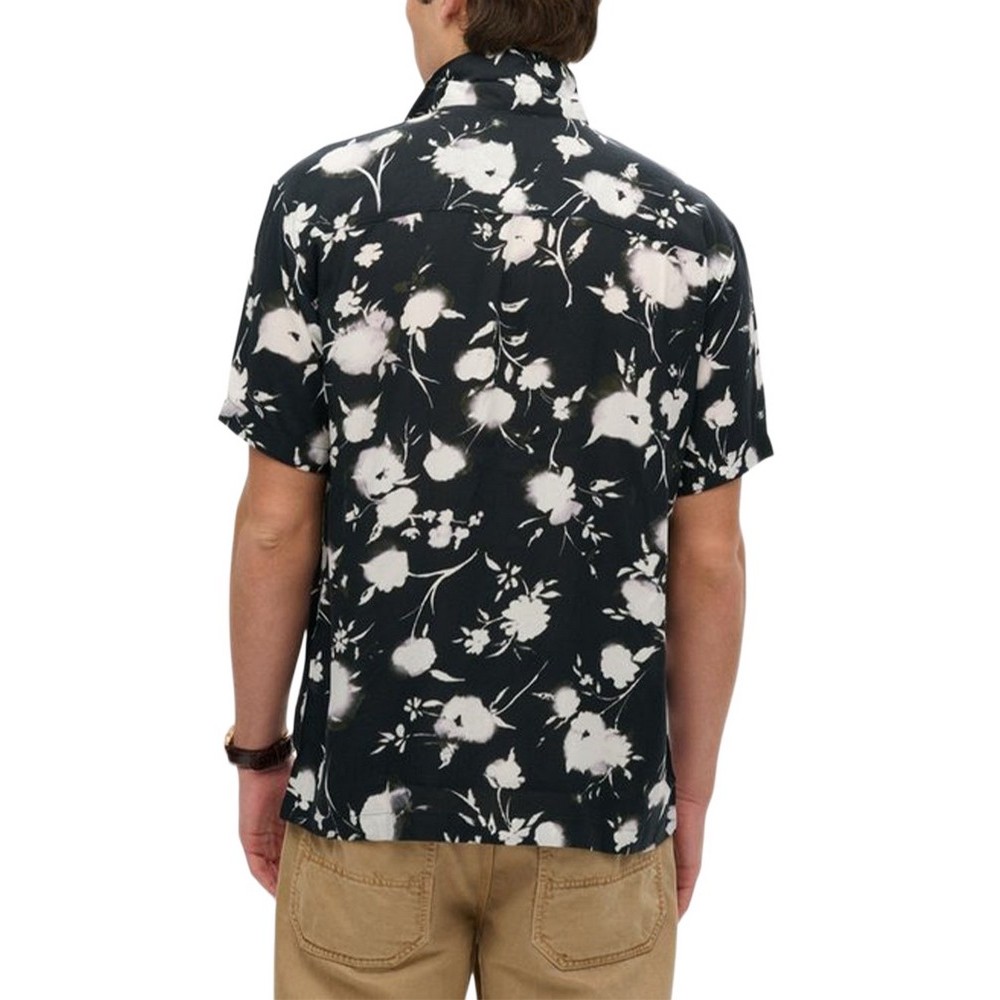 SUPERDRY D2 OVIN S/S PRINT SHIRT ΠΟΥΚΑΜΙΣΟ ΑΝΔΡΙΚΟ BLACK
