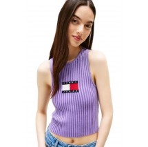 TOMMY JEANS RIB RACER TANK ΤΟΠ ΓΥΝΑΙΚΕΙΟ PURPLE