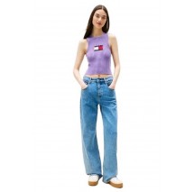 TOMMY JEANS RIB RACER TANK ΤΟΠ ΓΥΝΑΙΚΕΙΟ PURPLE