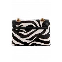 ΤΣΑΝΤΑ ABEY MINI CROSSBODY FLAP ΓΥΝΑΙΚΕΙΑ GUESS ZEBRA PRINT