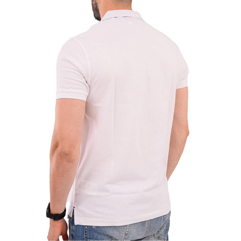 U.S POLO ASSN FLYN POLO T-SHIRT ΜΠΛΟΥΖΑ ΑΝΔΡΙΚΗ WHITE