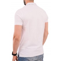 U.S POLO ASSN FLYN POLO T-SHIRT ΜΠΛΟΥΖΑ ΑΝΔΡΙΚΗ WHITE