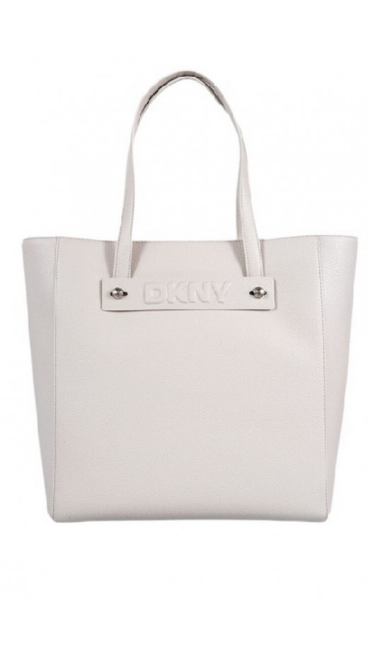 DKNY CHARLIE TOTE HANDBAG R44AAG94 ΤΣΑΝΤΑ ΓΥΝΑΙΚΕΙΑ OFF WHITE