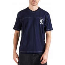 GUESS JEANS CN OS GJ81 TEE T-SHIRT ΜΠΛΟΥΖΑ ΑΝΔΡΙΚΗ DARK NAVY