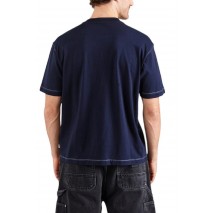 GUESS JEANS CN OS GJ81 TEE T-SHIRT ΜΠΛΟΥΖΑ ΑΝΔΡΙΚΗ DARK NAVY