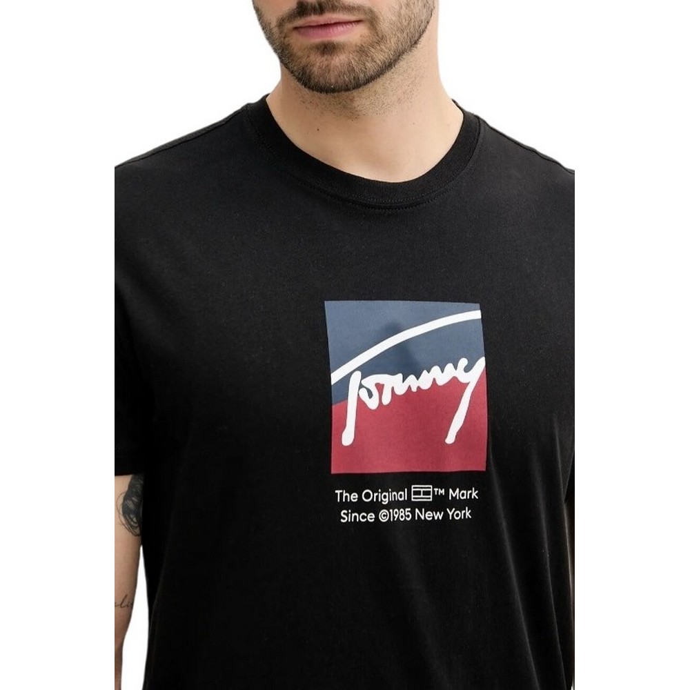 TOMMY JEANS REG RWB DNA TEE T-SHIRT ΜΠΛΟΥΖΑ ΑΝΔΡΙΚΗ BLACK