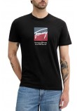 TOMMY JEANS REG RWB DNA TEE T-SHIRT ΜΠΛΟΥΖΑ ΑΝΔΡΙΚΗ BLACK